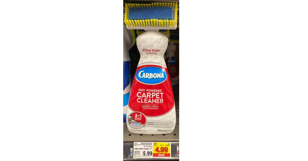 Carbona Carpet Cleaner is as low as $0.99 at Kroger!! - Kroger Krazy