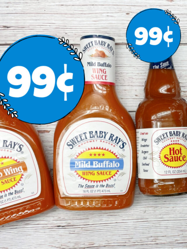 Sweet Baby Ray’s Sauces are as low as $0.99 with Kroger Mega Event!!