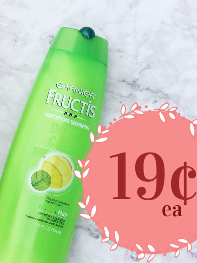 Garnier Fructis items are only 19¢ at Kroger!