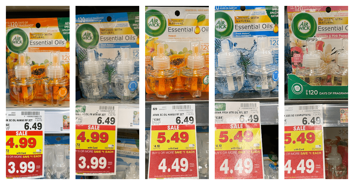 Air Wick refills kroger shelf image
