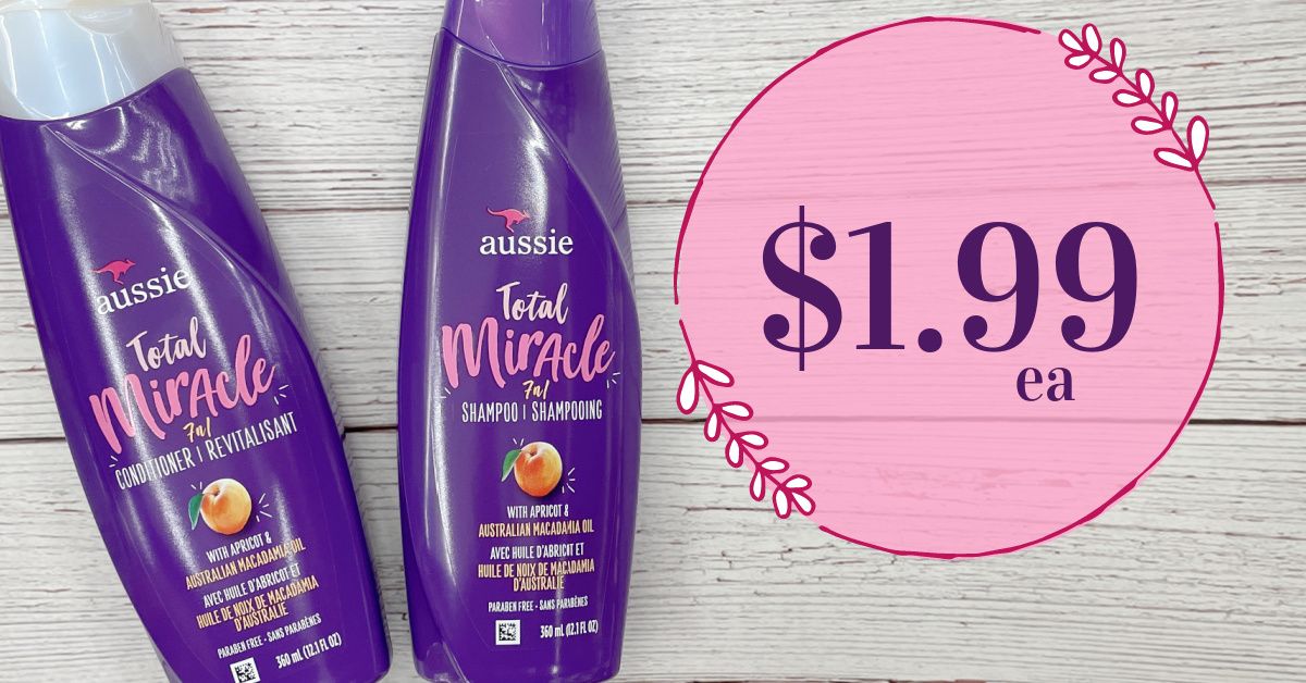 Aussie Shampoo and Conditioner Kroger Krazy