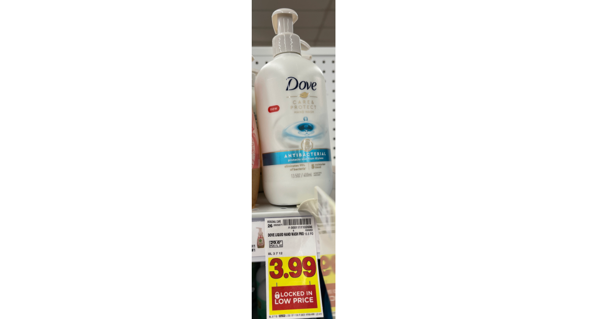 Dove Hand Soap on kroger shelf