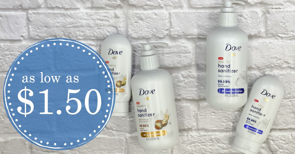 Dove hand sanitizer gel Kroger Krazy