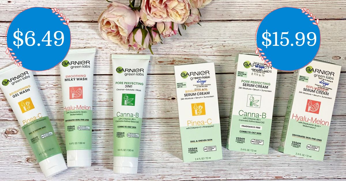 Garnier Green Labs Serum and Face Wash Kroger Krazy