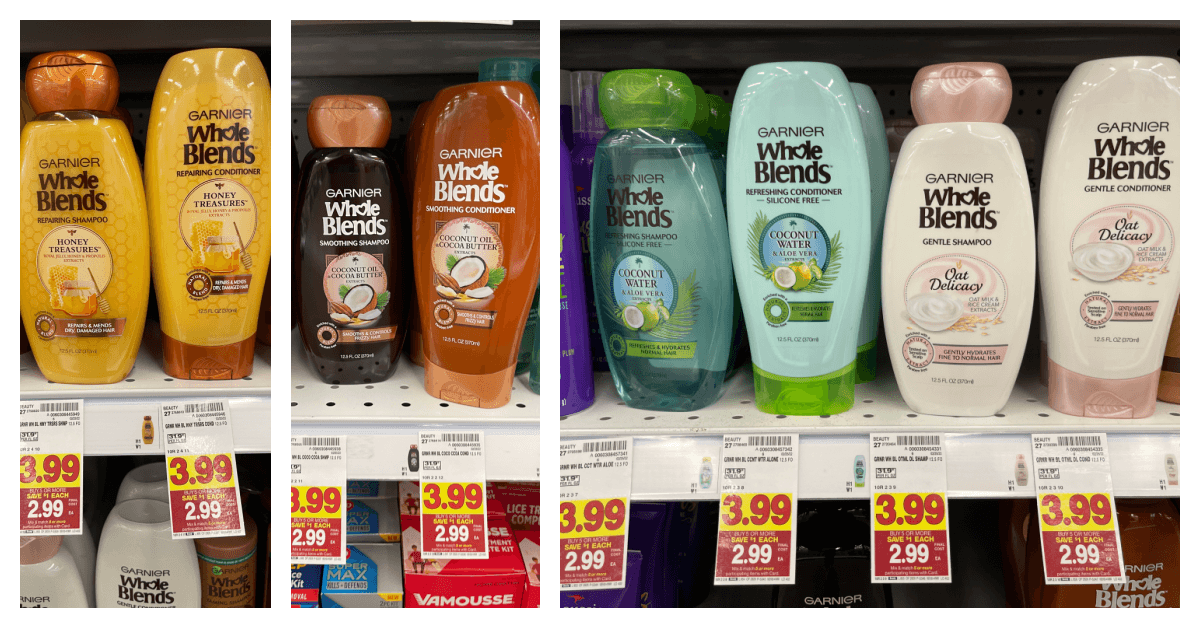 Garnier Whole Blends kroger shelf image