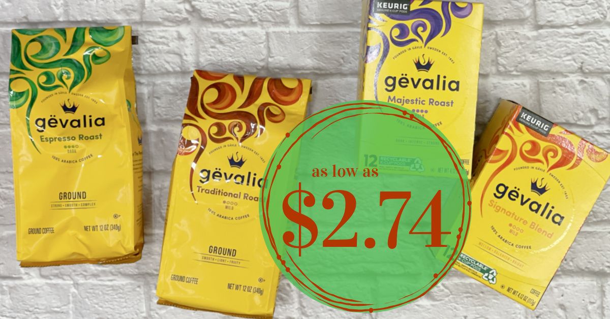 Gevalia Coffee items Kroger Krazy