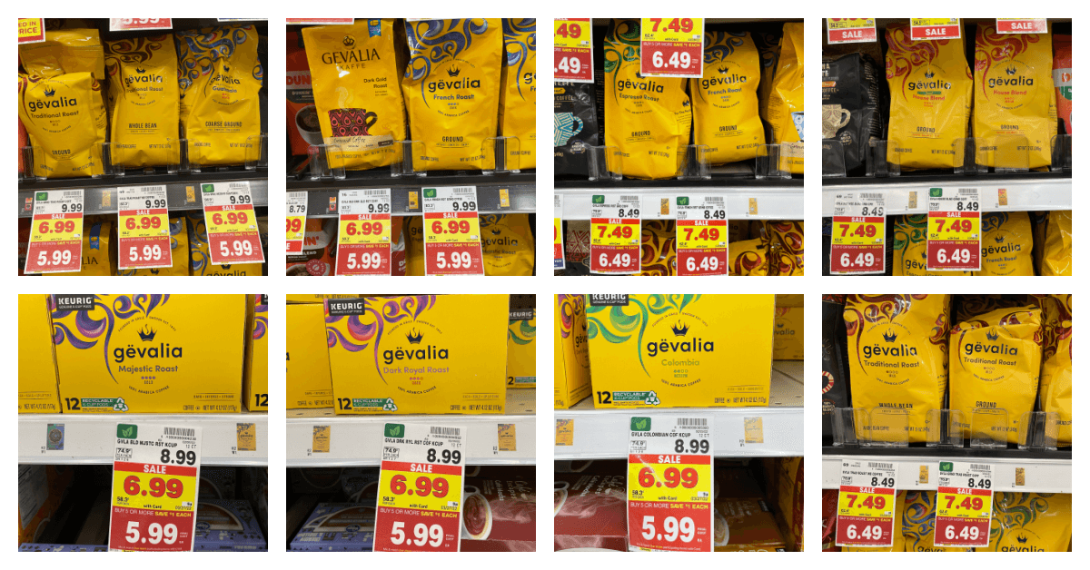 Gevalia Coffee products kroger shelf image
