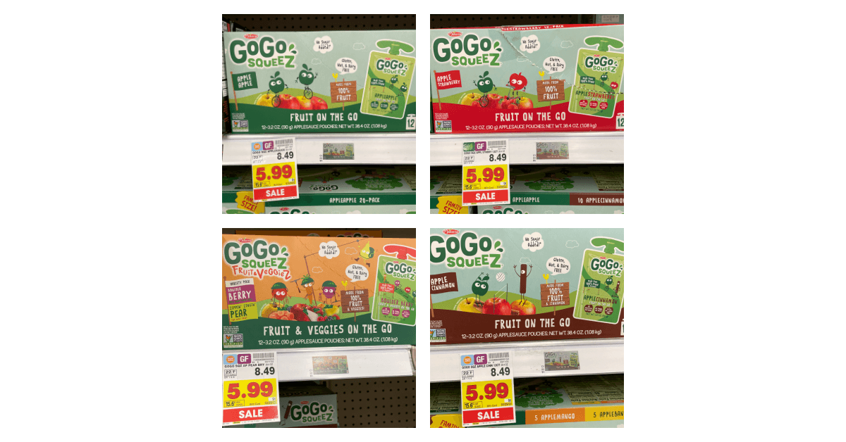 GoGo Squeez on kroger shelf