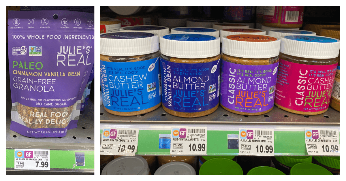 Julies Real items kroger shelf image