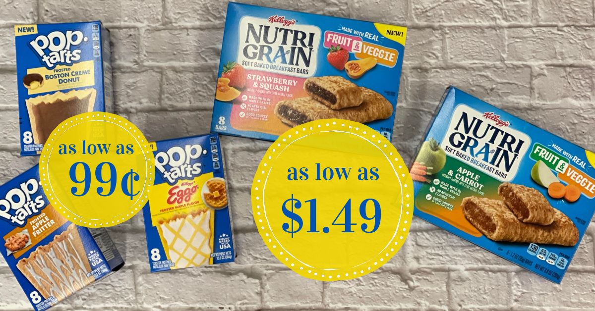Kellogg's Pop Tarts and Nutri Grain Bars Kroger Krazy