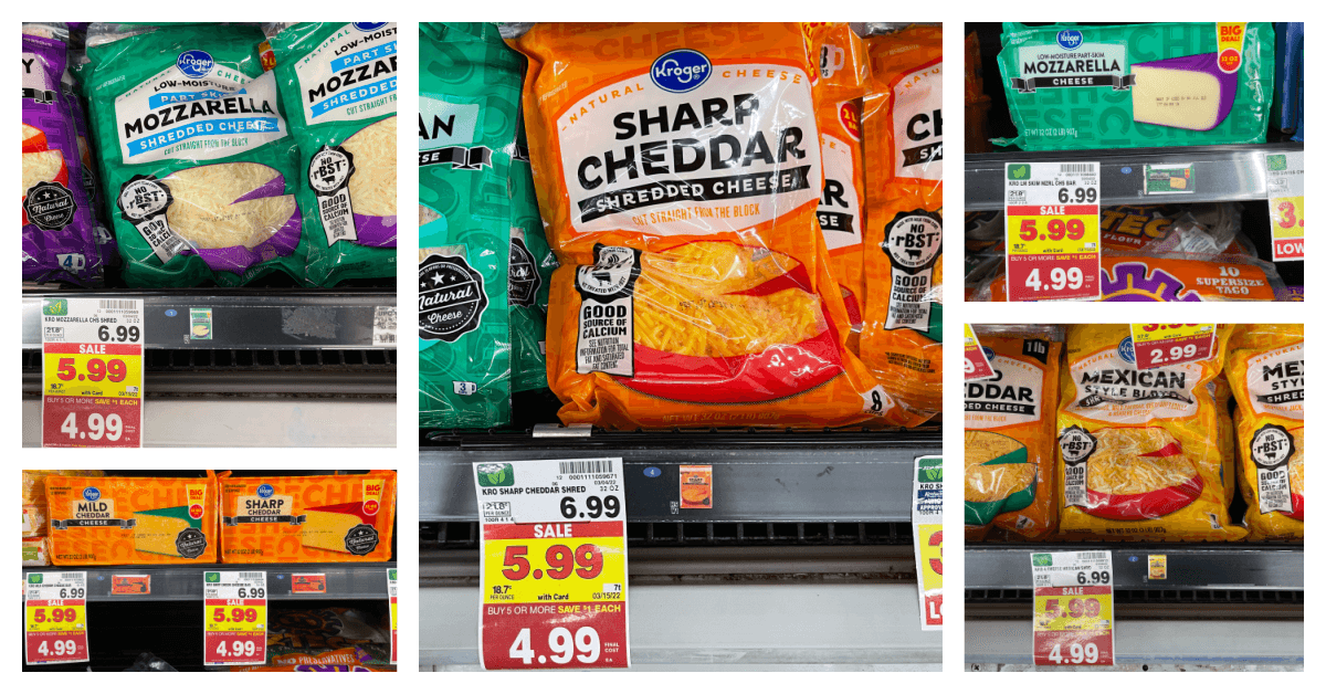 Kroger Cheese on kroger shelf
