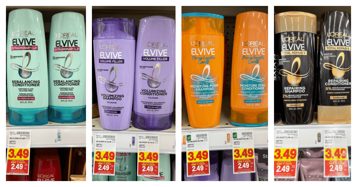 L'Oreal Elvive on Kroger shelf