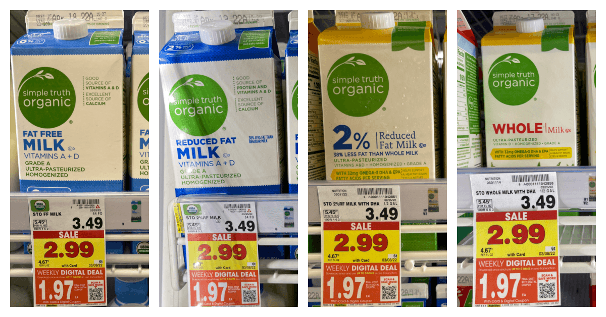 Simple Truth Organic Milk shelf image
