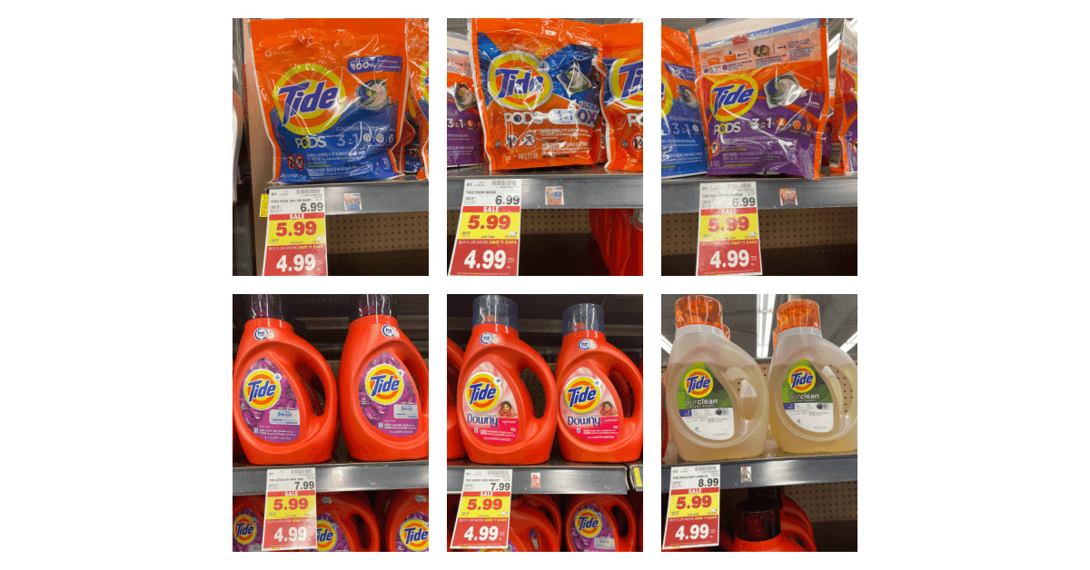 Tide Laundry items kroger shelf image