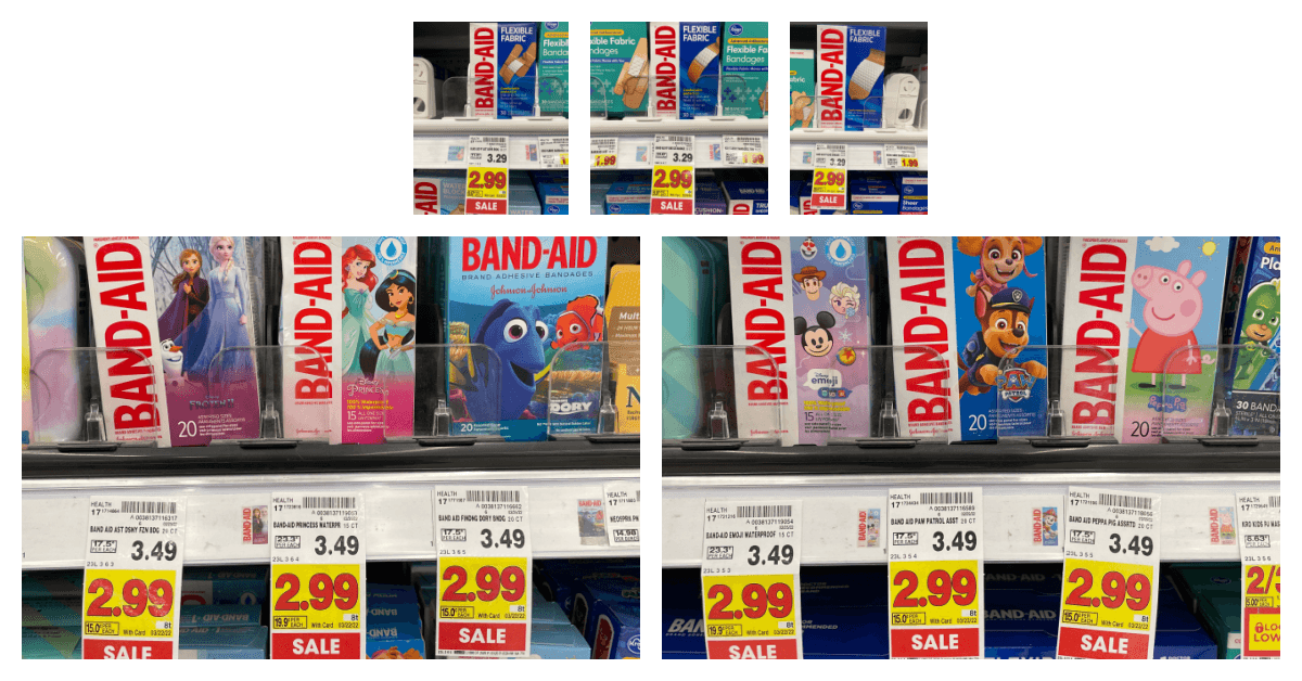 bandaid kroger shelf image