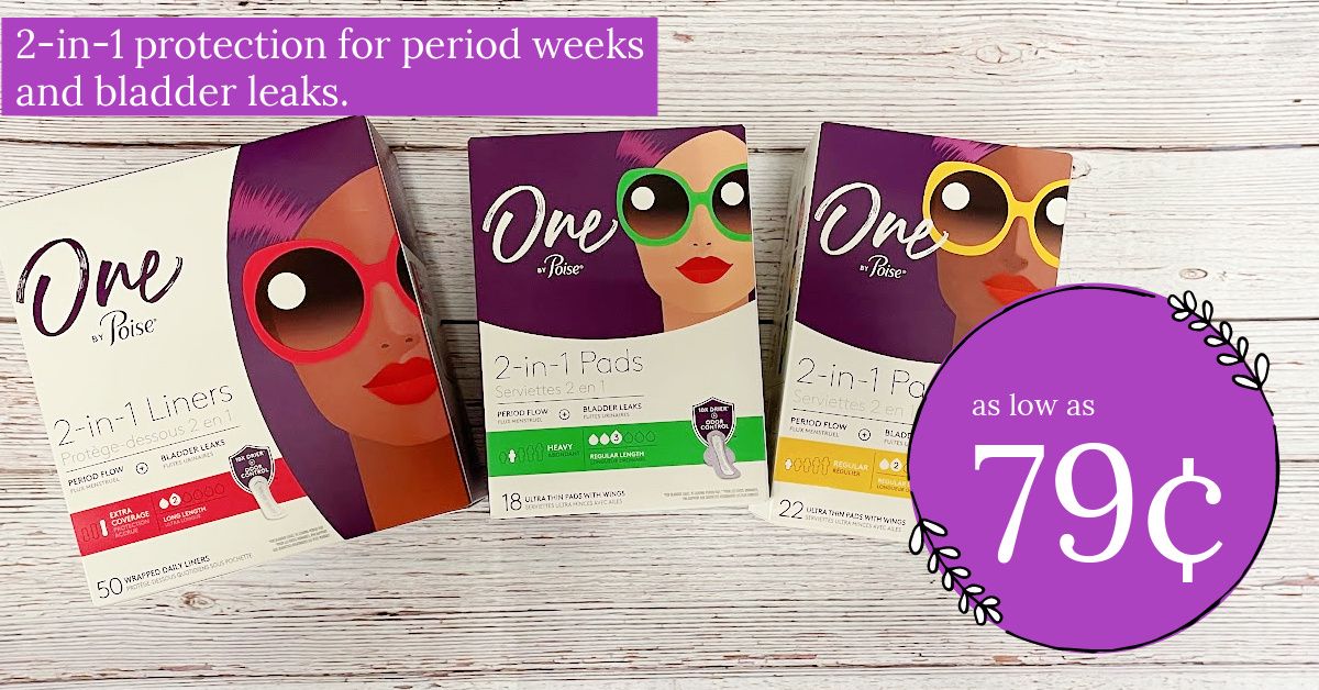 one by poise pads and liners kroger krazy