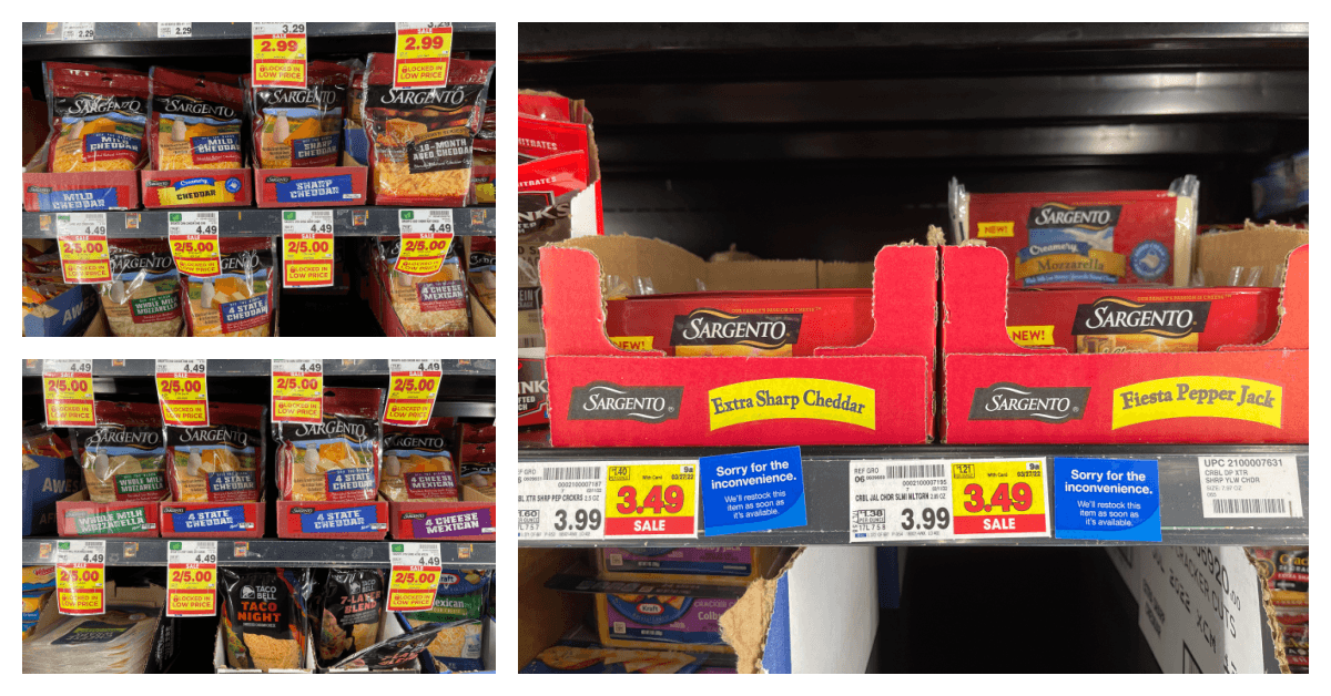 sargento cheese kroger shelf image 
