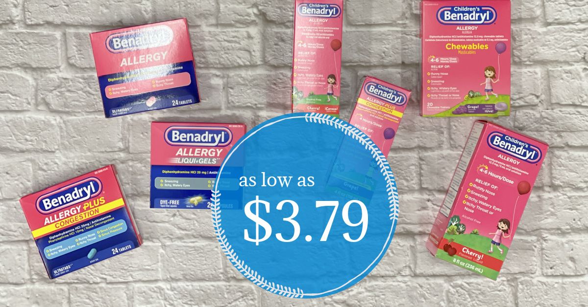Benadryl products Kroger Krazy