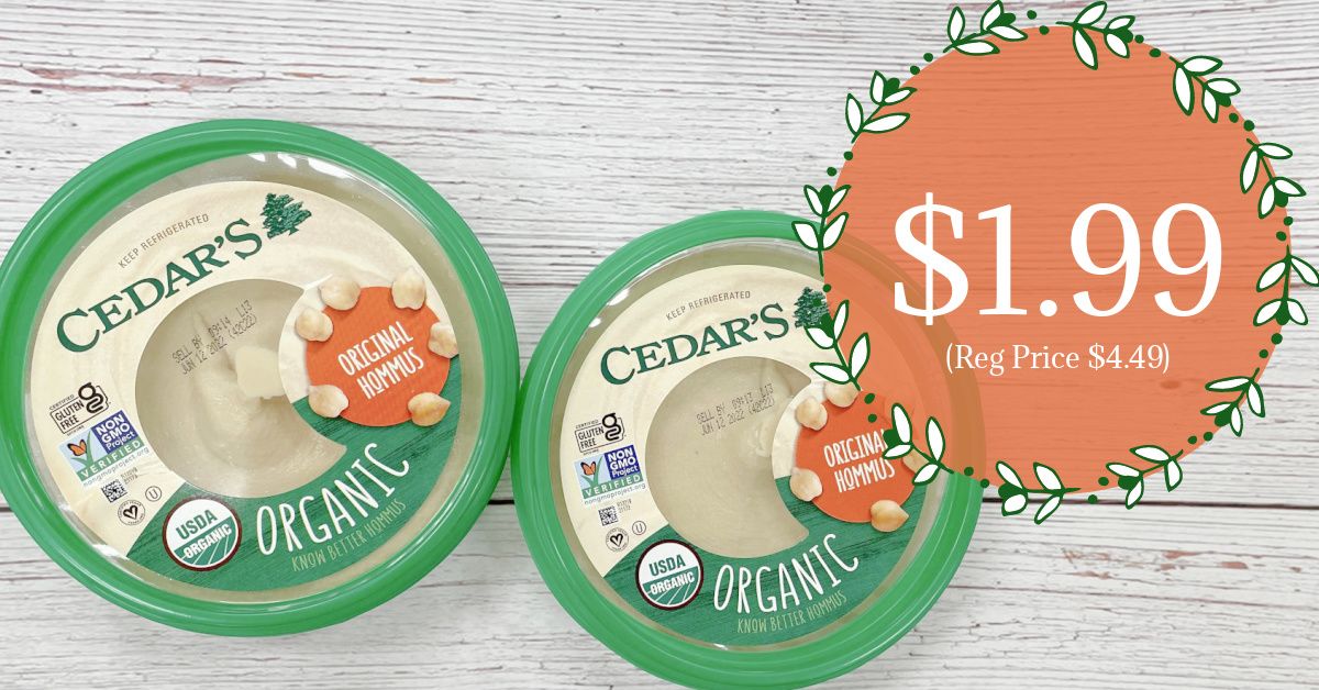 Cedars organic hommus kroger krazy