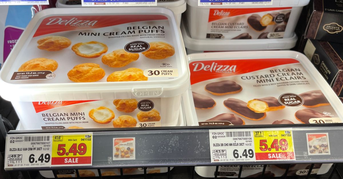 Delizza pastries on kroger shelf