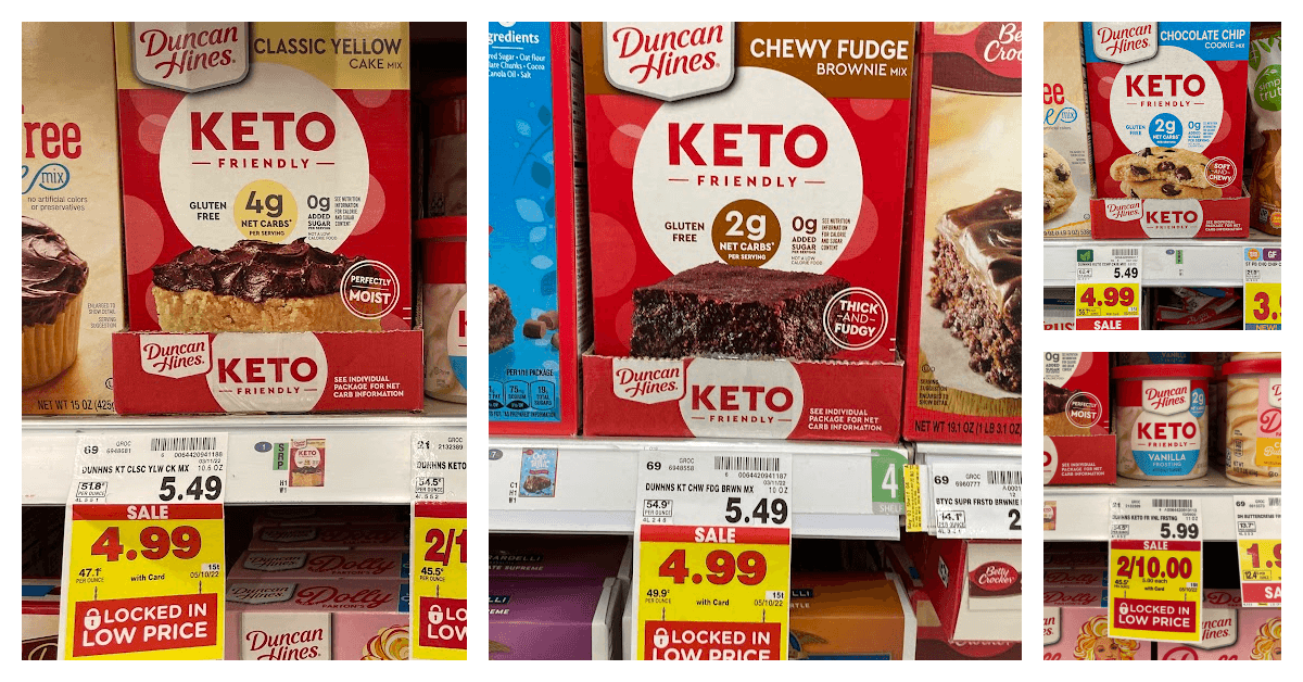 Duncan Hines Keto on kroger shelf
