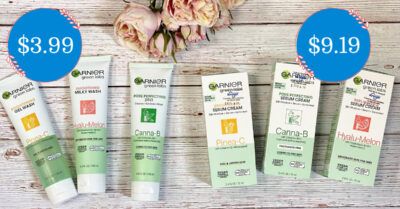 Garnier Green Labs Serum and Face Wash Kroger Krazy