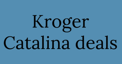 Kroger Catalina Deals