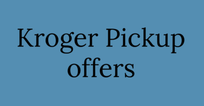 Kroger Pickup Offers