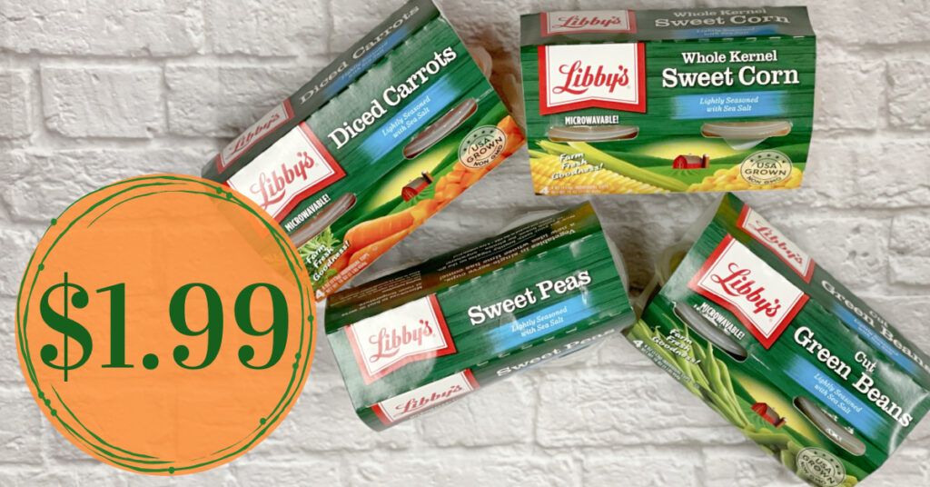 Libby's Vegetable Cups are ONLY $1.99 at Kroger! - Kroger Krazy