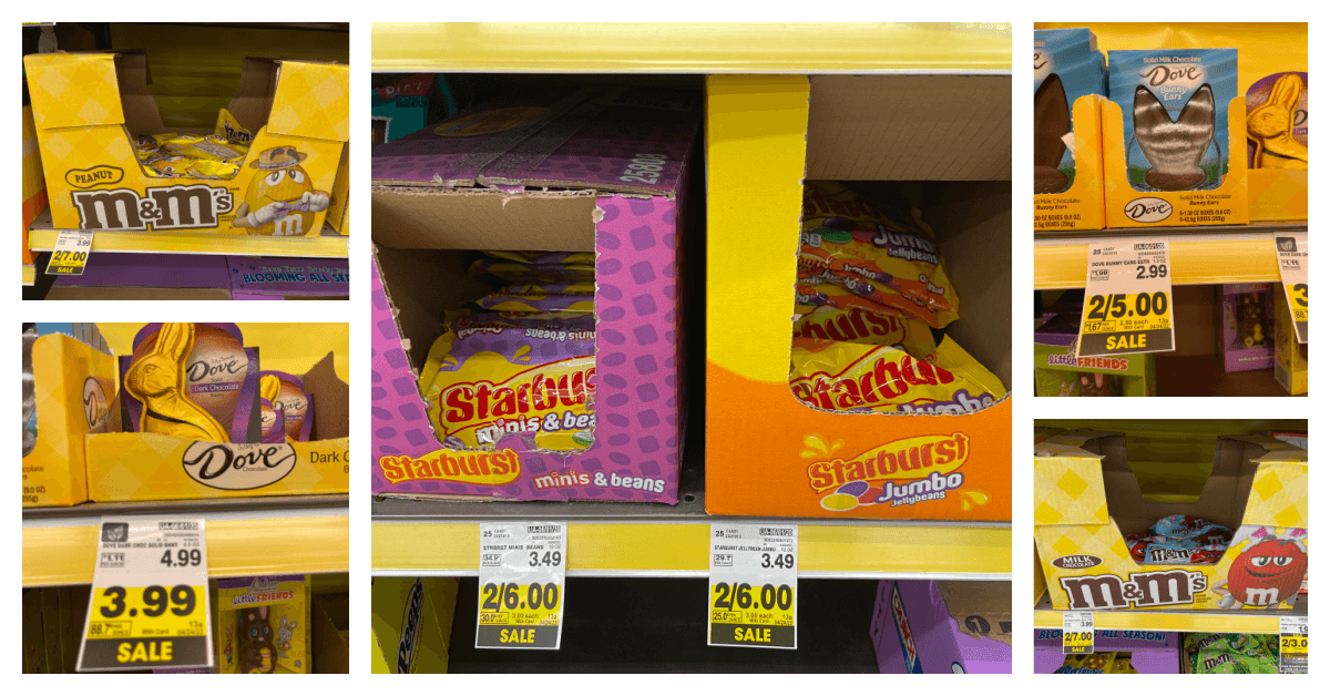 MARS Easter Candy on kroger shelf