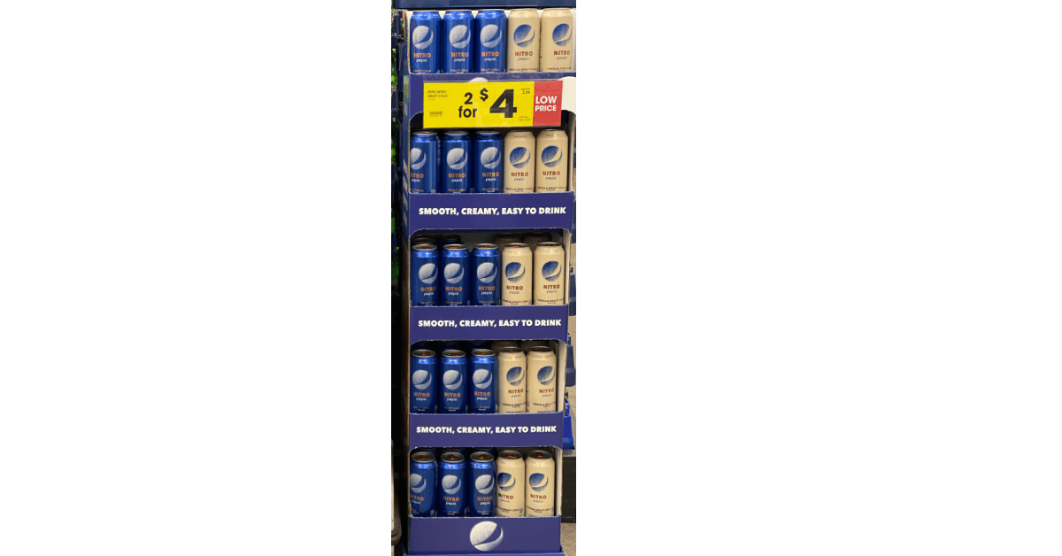 Pepsi Nitro on kroger shelf