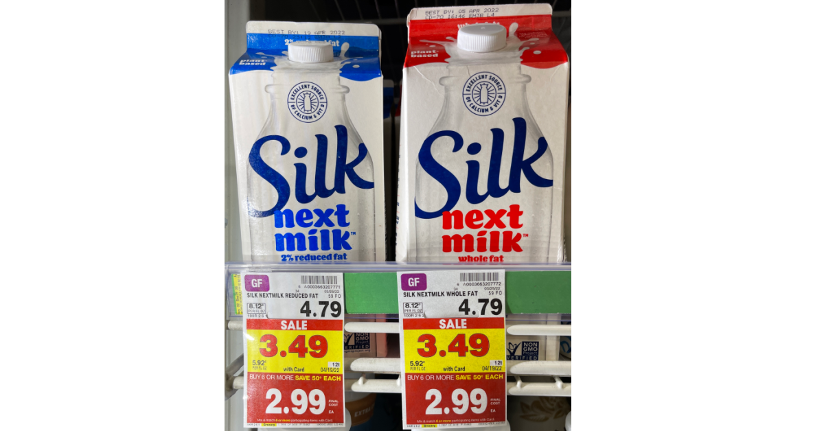 Silk NextMilk on kroger shelf