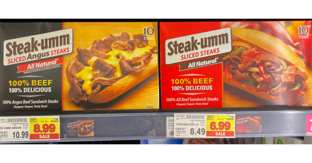 Steak-umm on Kroger shelf