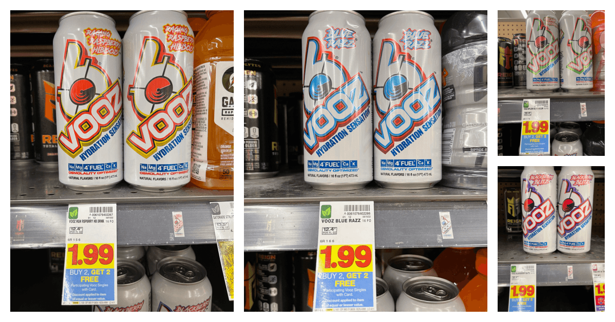 VOOZ drink on kroger shelf