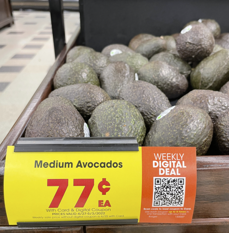 avocados kroger shelf image