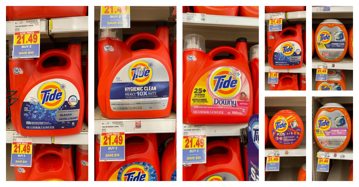 tide laundry kroger shelf images