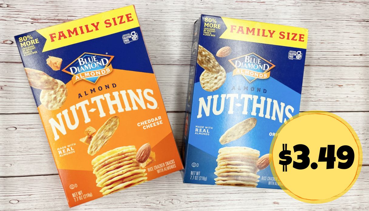 Blue Diamond Family Size Nut-Thins for as low as $3.49 at Kroger ...