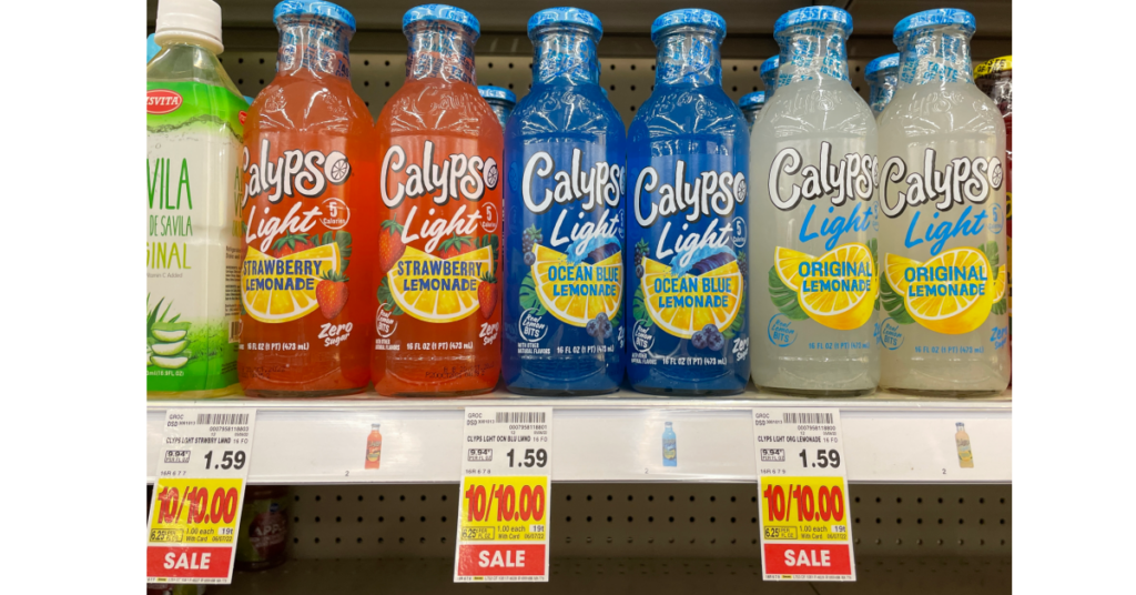 Calypso Light Lemonades on kroger shelf