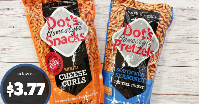 Dots Homestyle Pretzels and Cheese Curls