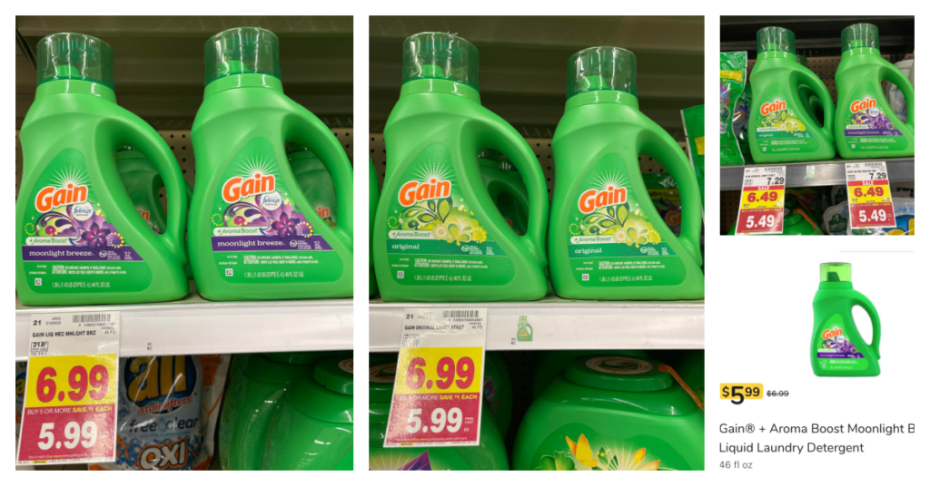 Gain Detergent on kroger shelf