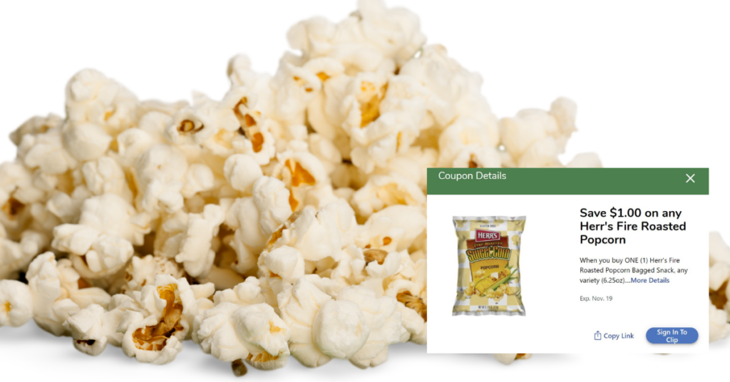 Herr's Popcorn Coupon Kroger