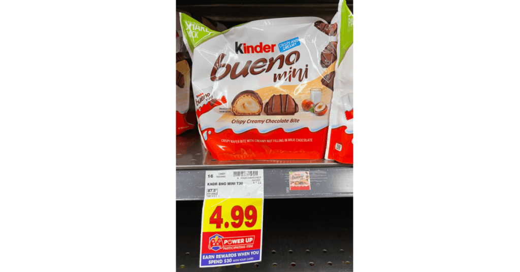 Kinder bueno on kroger shelf