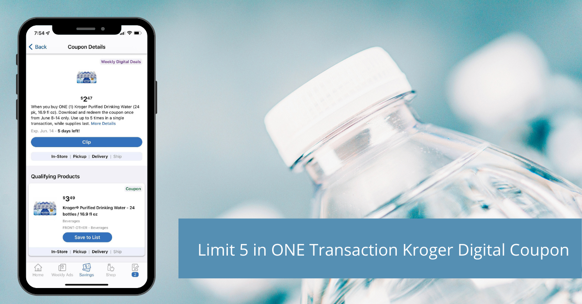 Kroger® Purified Drinking Bottled Water, 24 bottles / 16.9 fl oz - Kroger