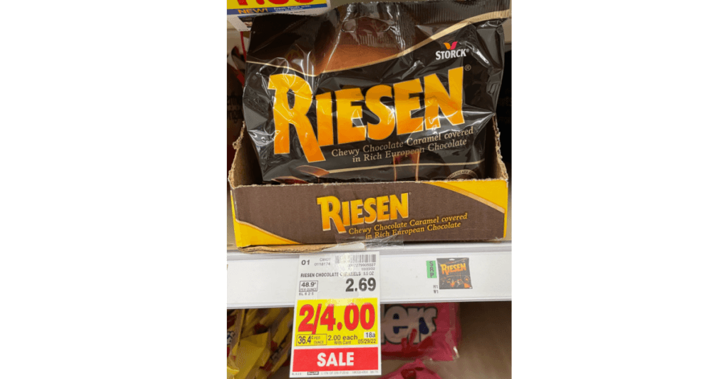 Riesen Candy on kroger shelf