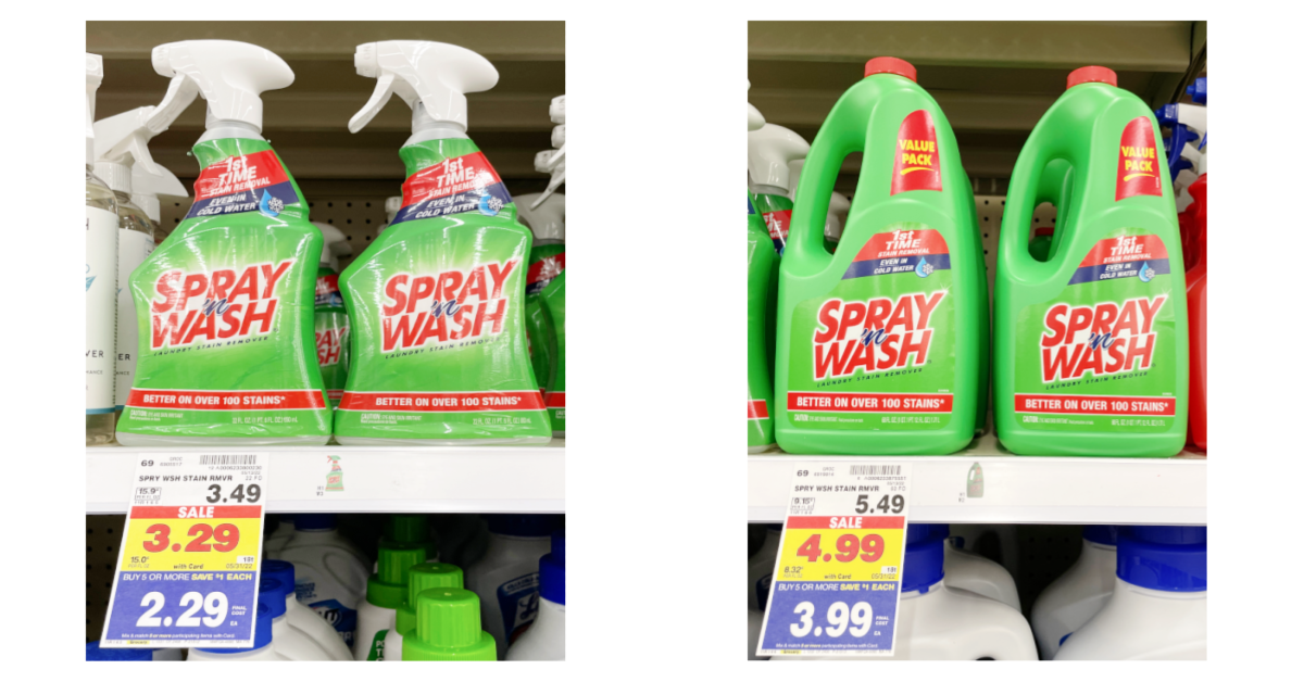 Spray 'n Wash Laundry Stain Remover only $1.29! - Kroger Krazy