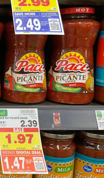 pace picante sauce kroger shelf image 3