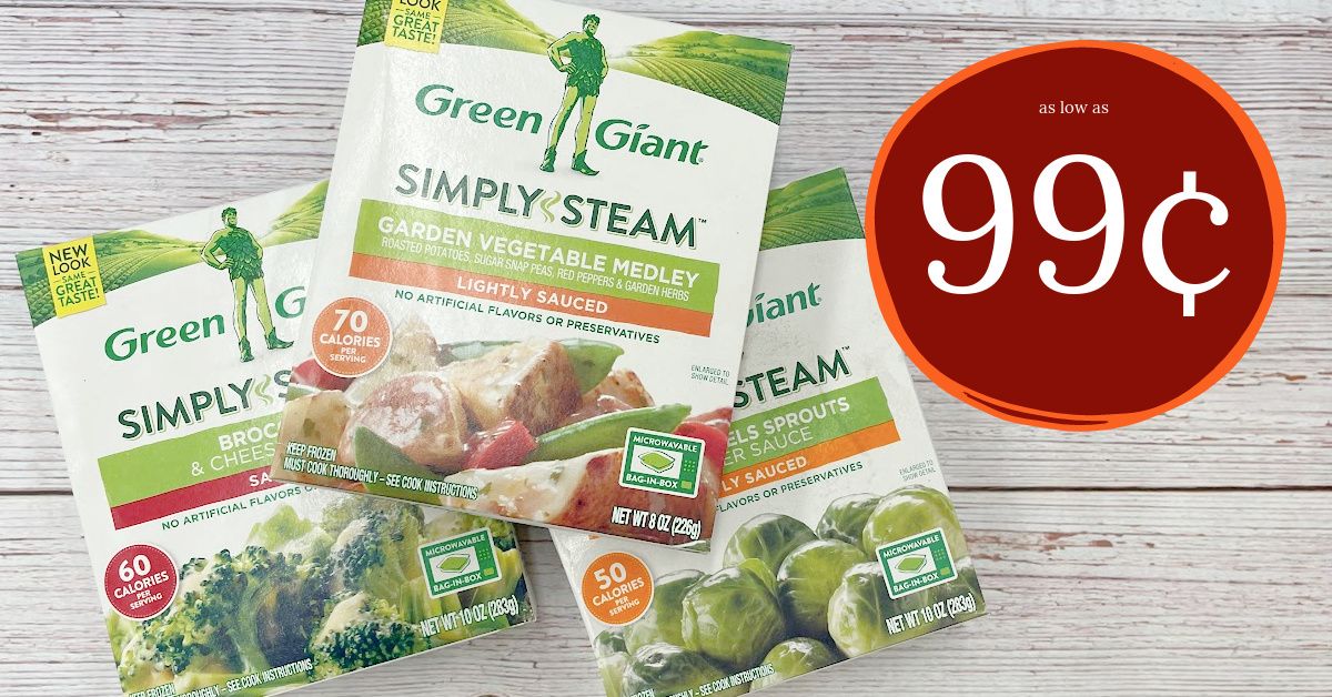 Green Giant Simply Steam Vegetables are 