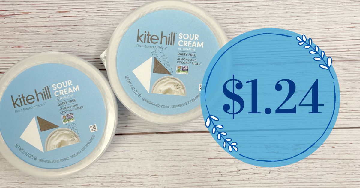 Kite Hill Sour Cream is JUST 1.24 at Kroger! (Reg Price 3.99