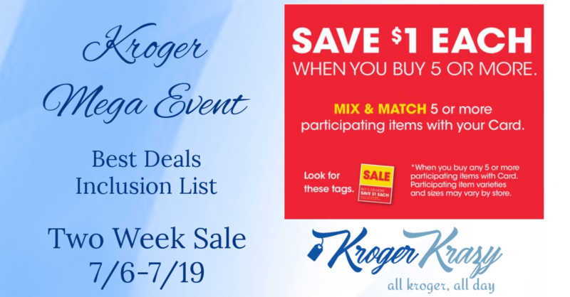 Kroger Mega Event Full List Kroger Krazy