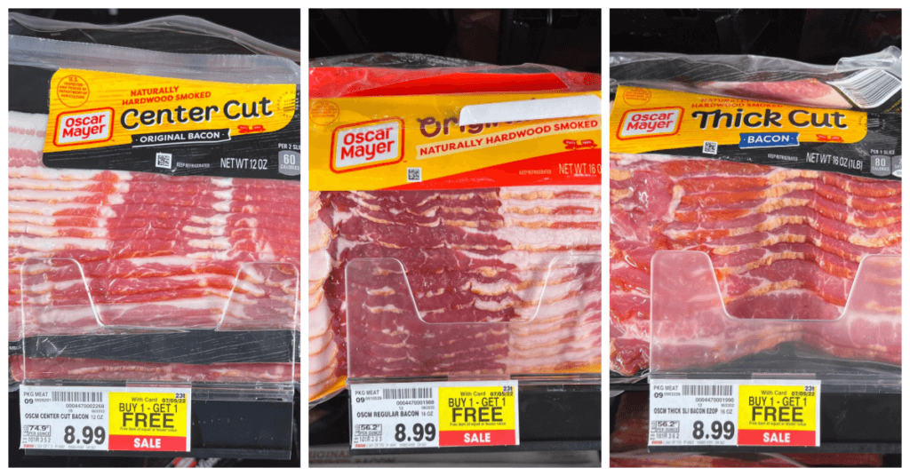 Oscar Mayer Bacon Kroger Shelf